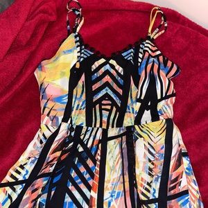 Tropical tight romper